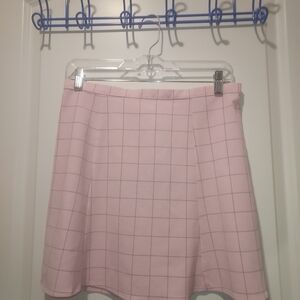 American apparel grid skirt